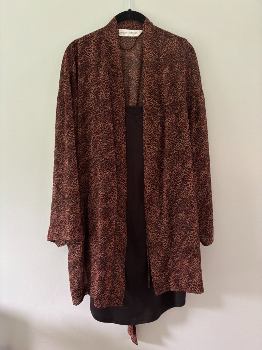 Victoria’s Secret Leopard Print Brown and Black Robe